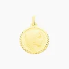 Histoire d'Or Pendentif Vierge Rond Strie Or Jaune Best