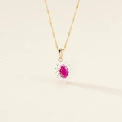 Histoire d'Or Pendentif Vladimir Diamants or jaune rubis Best