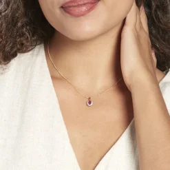 Histoire d'Or Pendentif Vladimir Diamants or jaune rubis Best