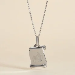 Histoire d'Or Pendentif Zodiaque Parchemin Argent Blanc Discount