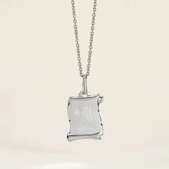 Histoire d'Or Pendentif Zodiaque Parchemin Argent Blanc Clearance