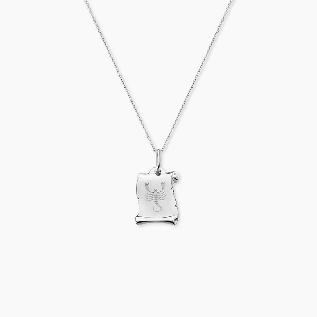 Histoire d'Or Pendentif Zodiaque Parchemin Argent Blanc Best