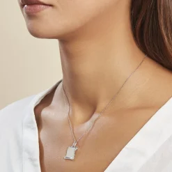 Histoire d'Or Pendentif Zodiaque Parchemin Argent Blanc Outlet