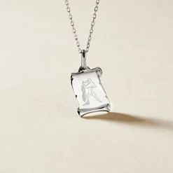 Histoire d'Or Pendentif Zodiaque Parchemin Argent Blanc Online