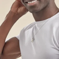 Histoire d'Or Pendentif Zodiaque Parchemin Argent Blanc