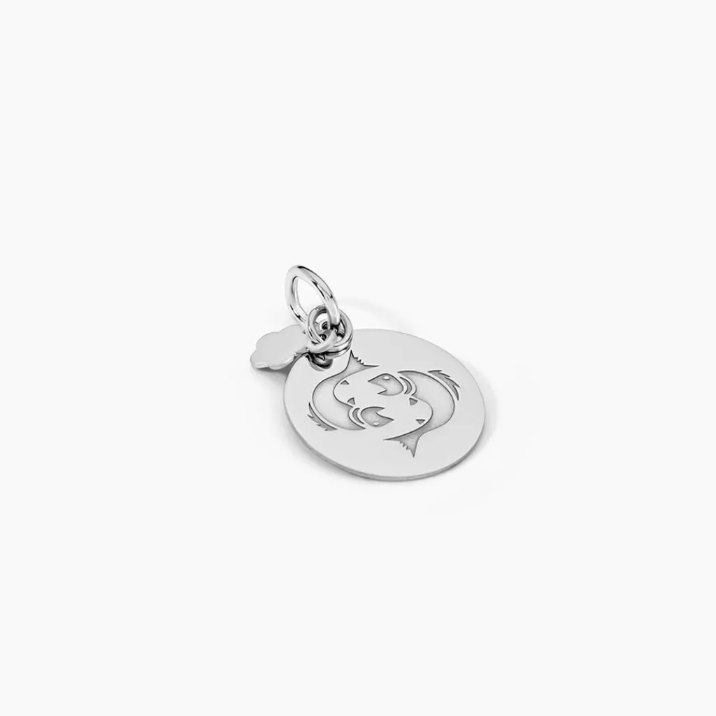 Histoire d'Or Pendentif Zodiaque Rond Argent Blanc Clearance