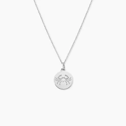 Histoire d'Or Pendentif Zodiaque Rond Argent Blanc Hot