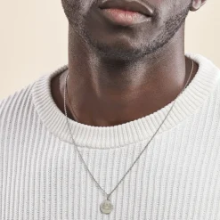 Histoire d'Or Pendentif Zodiaque Rond Argent Blanc Sale