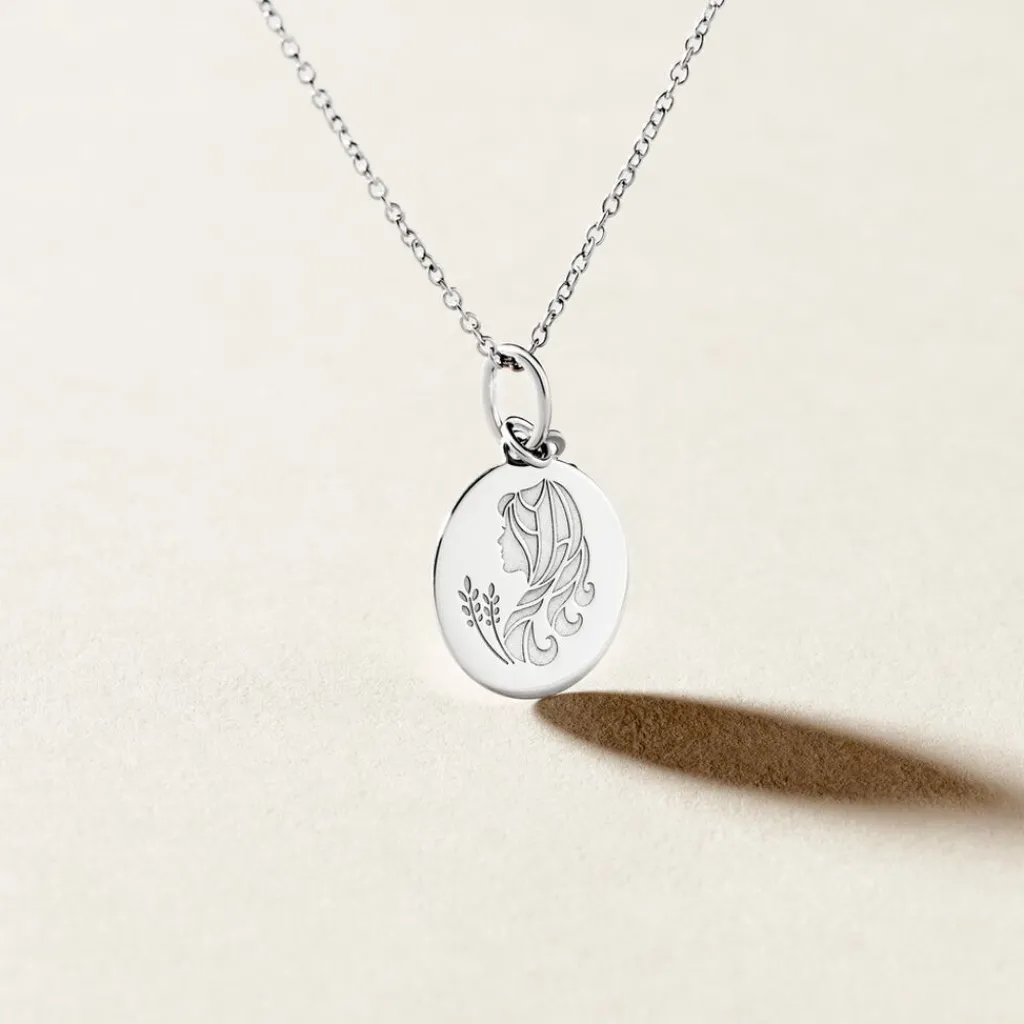 Histoire d'Or Pendentif Zodiaque Rond Argent Blanc Discount