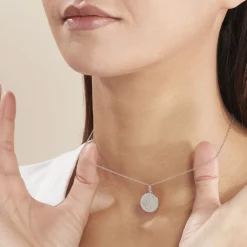 Histoire d'Or Pendentif Zodiaque Rond Argent Blanc Discount