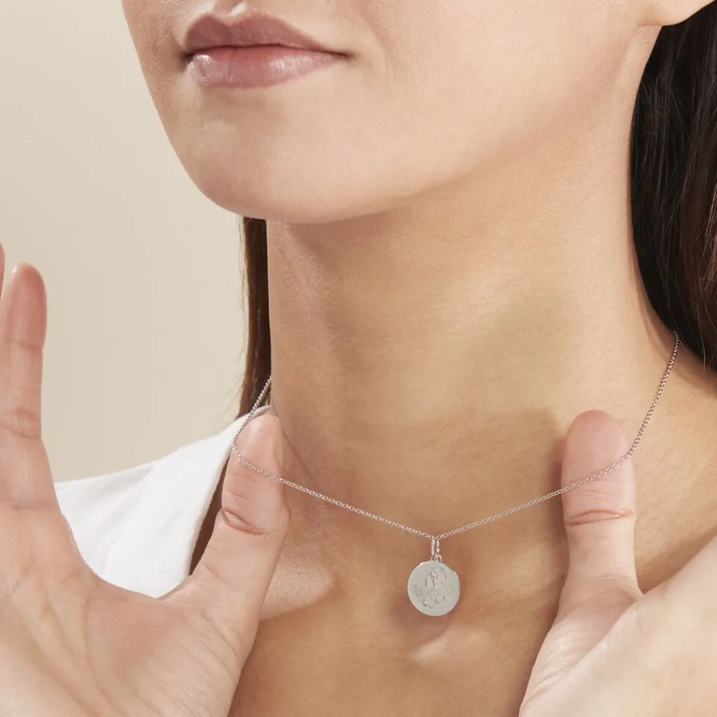 Histoire d'Or Pendentif Zodiaque Rond Argent Blanc Discount