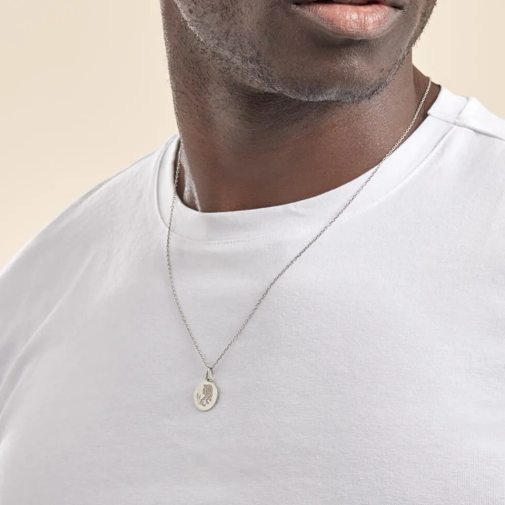 Histoire d'Or Pendentif Zodiaque Rond Argent Blanc Discount