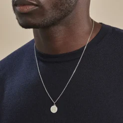 Histoire d'Or Pendentif Zodiaque Rond Argent Blanc Sale