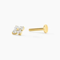 Histoire d'Or Piercing Alcea Titane Doré Oxyde De Zirconium Online