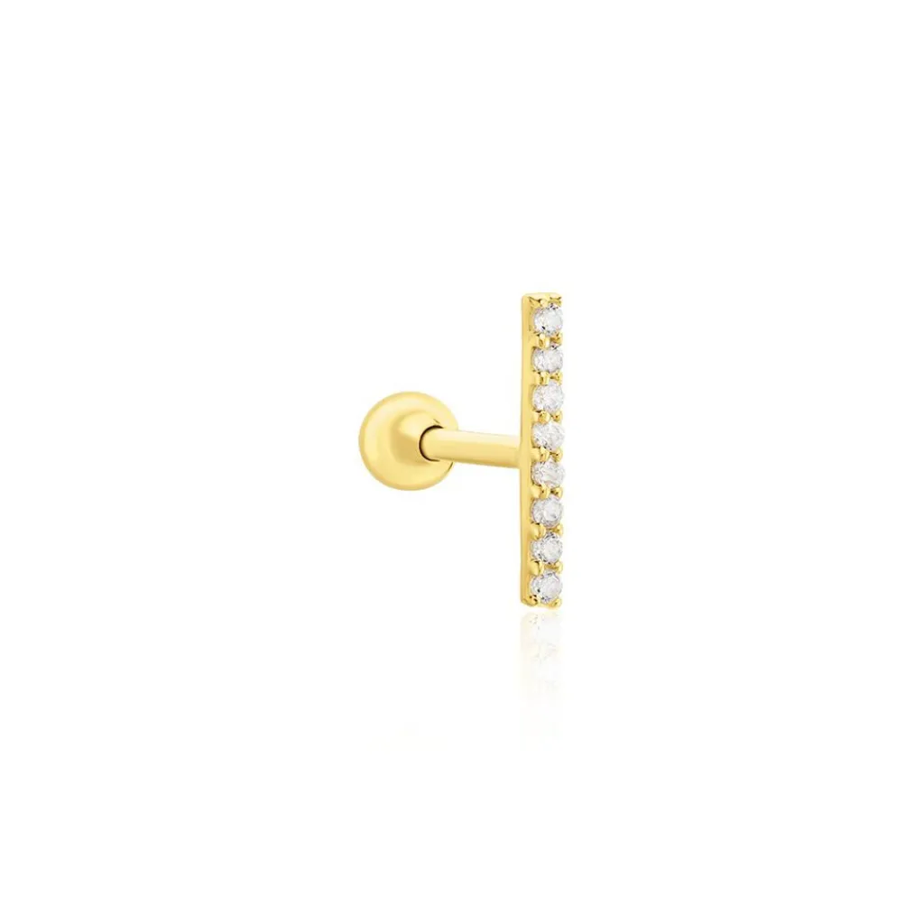 Histoire d'Or Piercing Barak Or Jaune Oxyde De Zirconium Hot