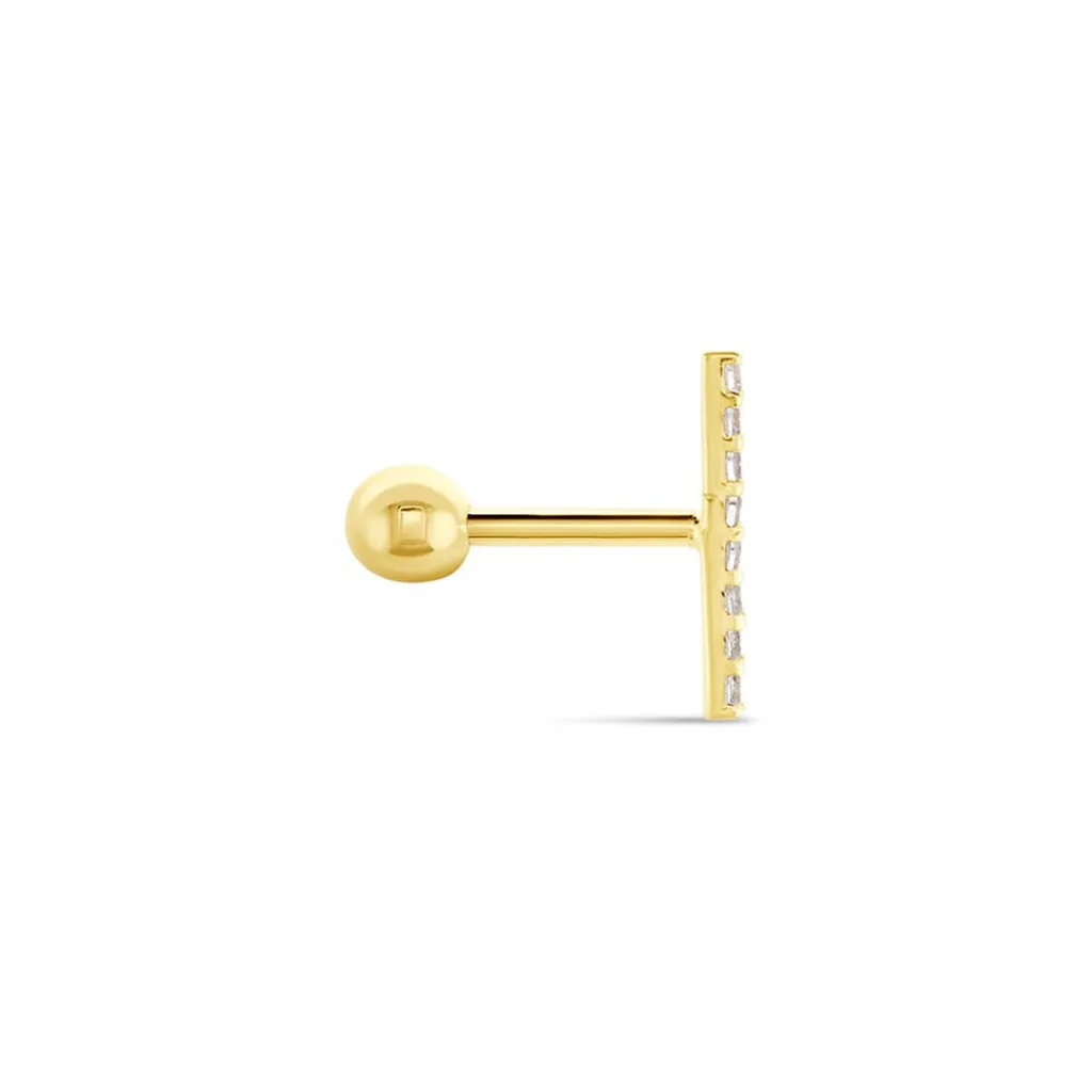 Histoire d'Or Piercing Barak Or Jaune Oxyde De Zirconium Hot