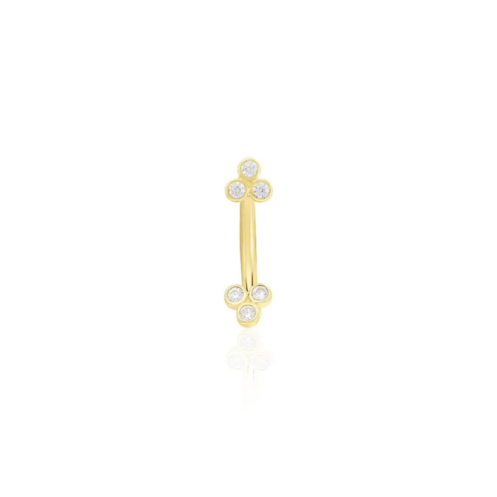 Histoire d'Or Piercing Brigid Or Jaune Oxyde De Zirconium