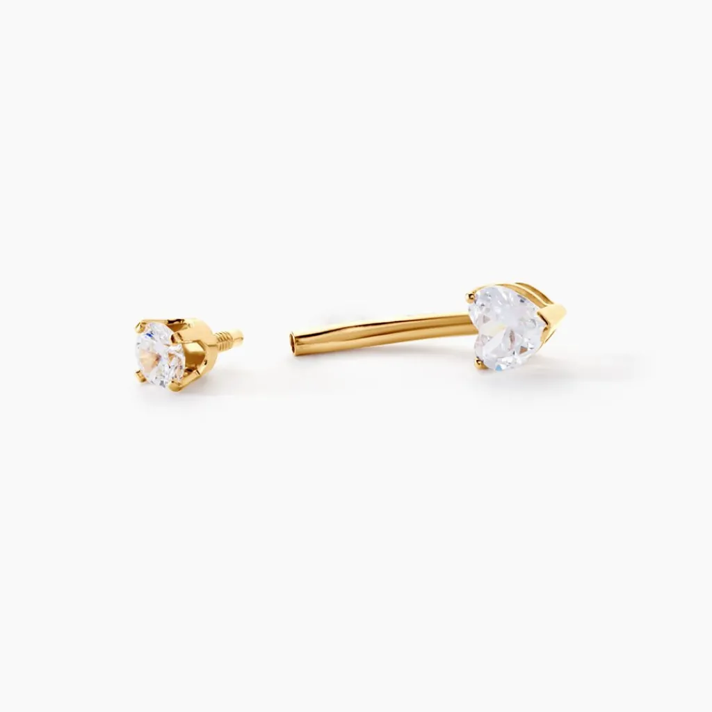 Histoire d'Or Piercing Cole Or Jaune Oxyde De Zirconium Outlet
