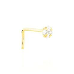 Histoire d'Or Piercing De Nez Fethi Serti Griffe Or Jaune Oxyde De Zirconium Outlet