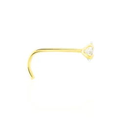 Histoire d'Or Piercing De Nez Fethi Serti Griffe Or Jaune Oxyde De Zirconium Outlet