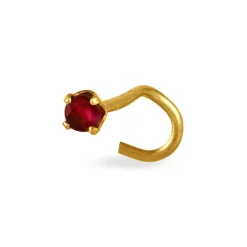 Histoire d'Or Piercing De Nez Friea Serti Griffe Or Jaune Rubis Online