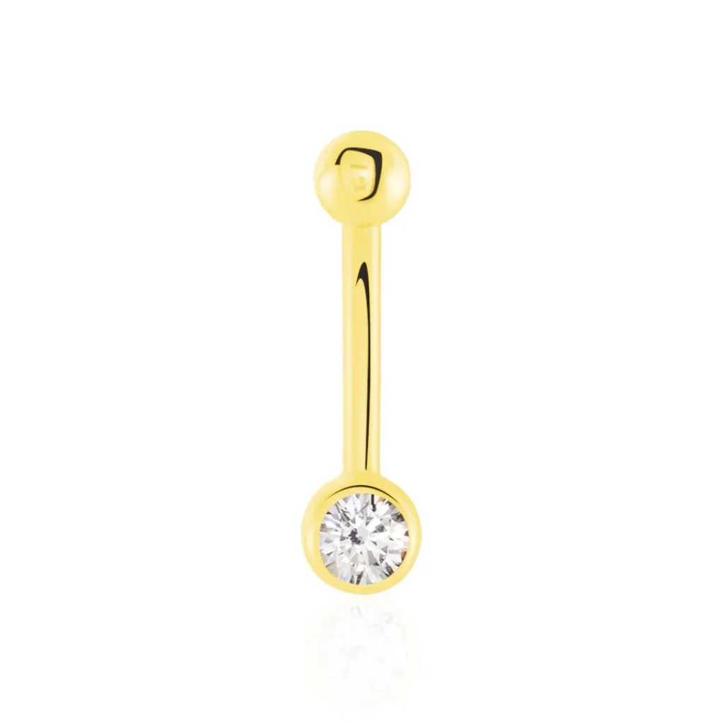 Histoire d'Or Piercing De Nombril Jan Or Jaune Oxyde De Zirconium Outlet