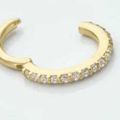 Histoire d'Or Piercing D'oreille Or Jaune Amaranthe Oxydes De Zirconium Hot