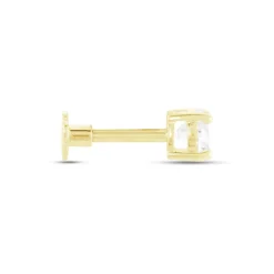Histoire d'Or Piercing D'oreille Or Jaune Albizias Oxydes De Zirconium Clearance