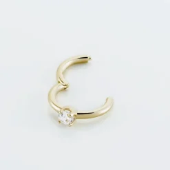 Histoire d'Or Piercing D'oreille Or Jaune Ailantie Oxyde De Zirconium Outlet