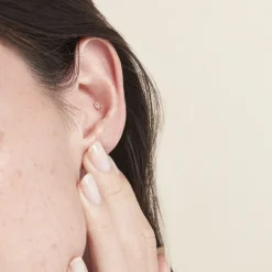 Histoire d'Or Piercing D'oreille Or Jaune Albiza Oxyde De Zirconium Outlet