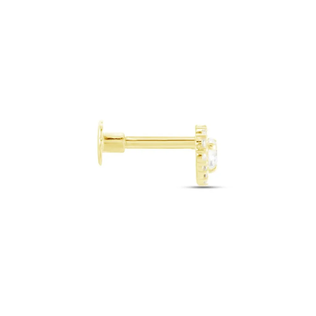 Histoire d'Or Piercing D'oreille Or Jaune Mirabia Oxydes De Zirconium Outlet