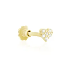 Histoire d'Or Piercing D'oreille Or Jaune Adasonia Oxydes De Zirconium Hot
