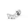 Histoire d'Or Piercing D'oreille Unitaire Delphie Argent Blanc Oxyde De Zirconium New