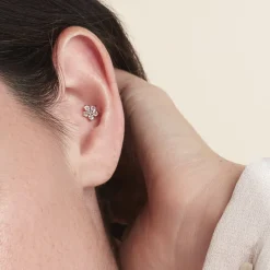 Histoire d'Or Piercing D'oreille Unitaire Argent Percy Oxyde De Zirconium Best