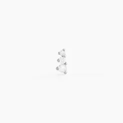 Histoire d'Or Piercing D'oreille Unitaire Delphie Argent Blanc Oxyde De Zirconium Online