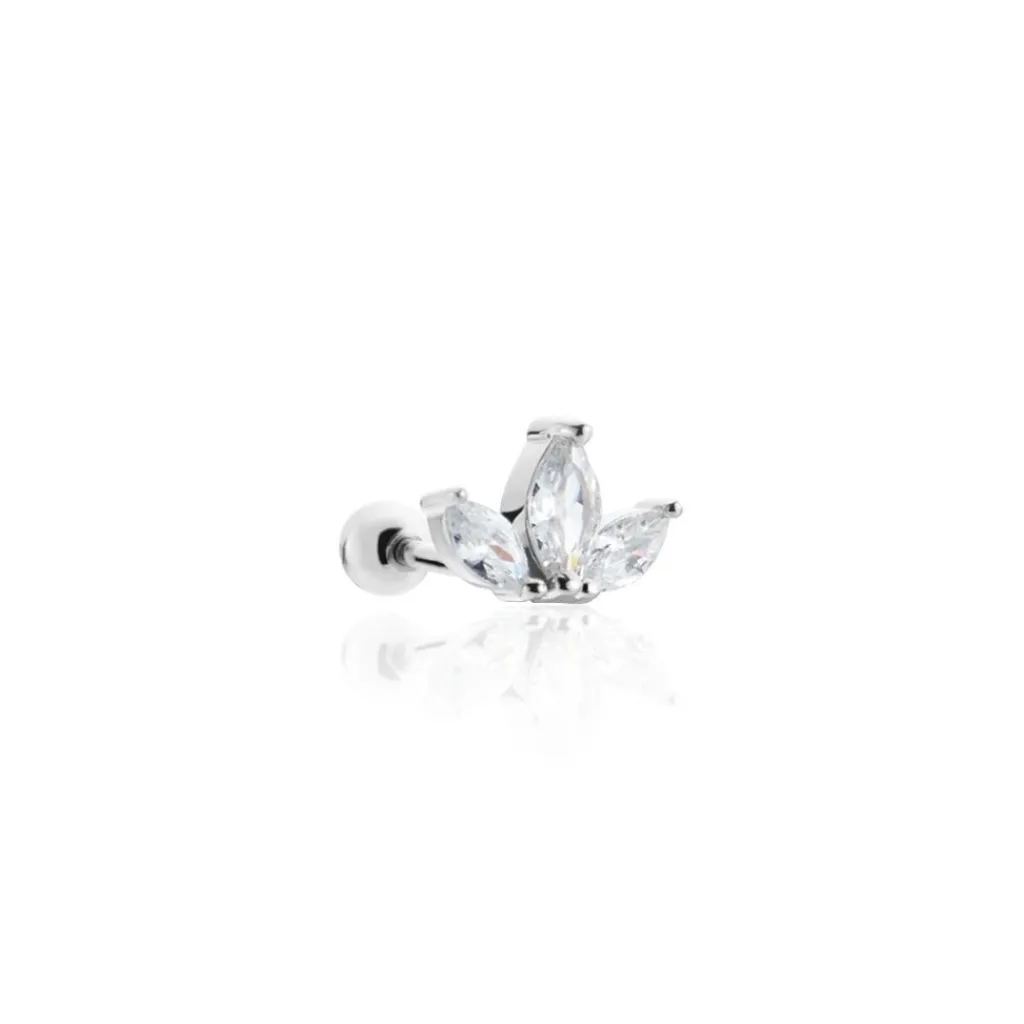 Histoire d'Or Piercing D'oreille Unitaire Argent Père Oxyde De Zirconium Outlet