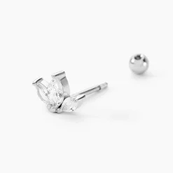 Histoire d'Or Piercing D'oreille Unitaire Argent Père Oxyde De Zirconium Outlet