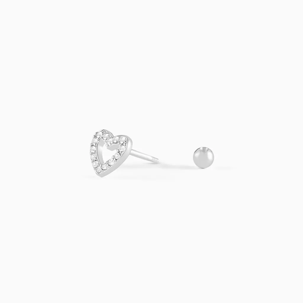 Histoire d'Or Piercing D'oreille Unitaire Argent Blanc Cort Oxyde De Zirconium Outlet
