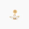 Histoire d'Or Piercing D'oreilles Asclepias Or Jaune Outlet