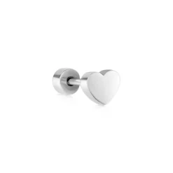 Histoire d'Or Piercing D'oreilles Unitaire Acier Blanc Coos Hot