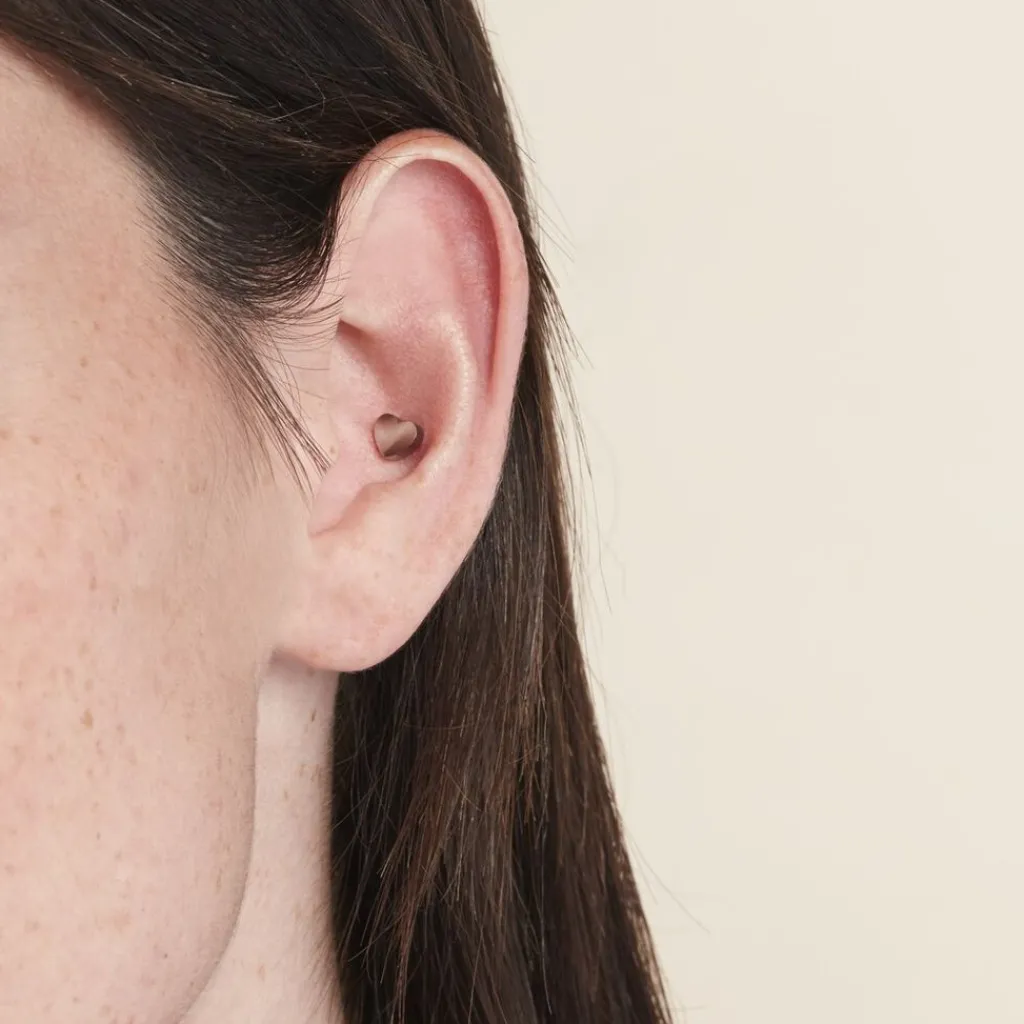 Histoire d'Or Piercing D'oreilles Unitaire Acier Blanc Coos Hot