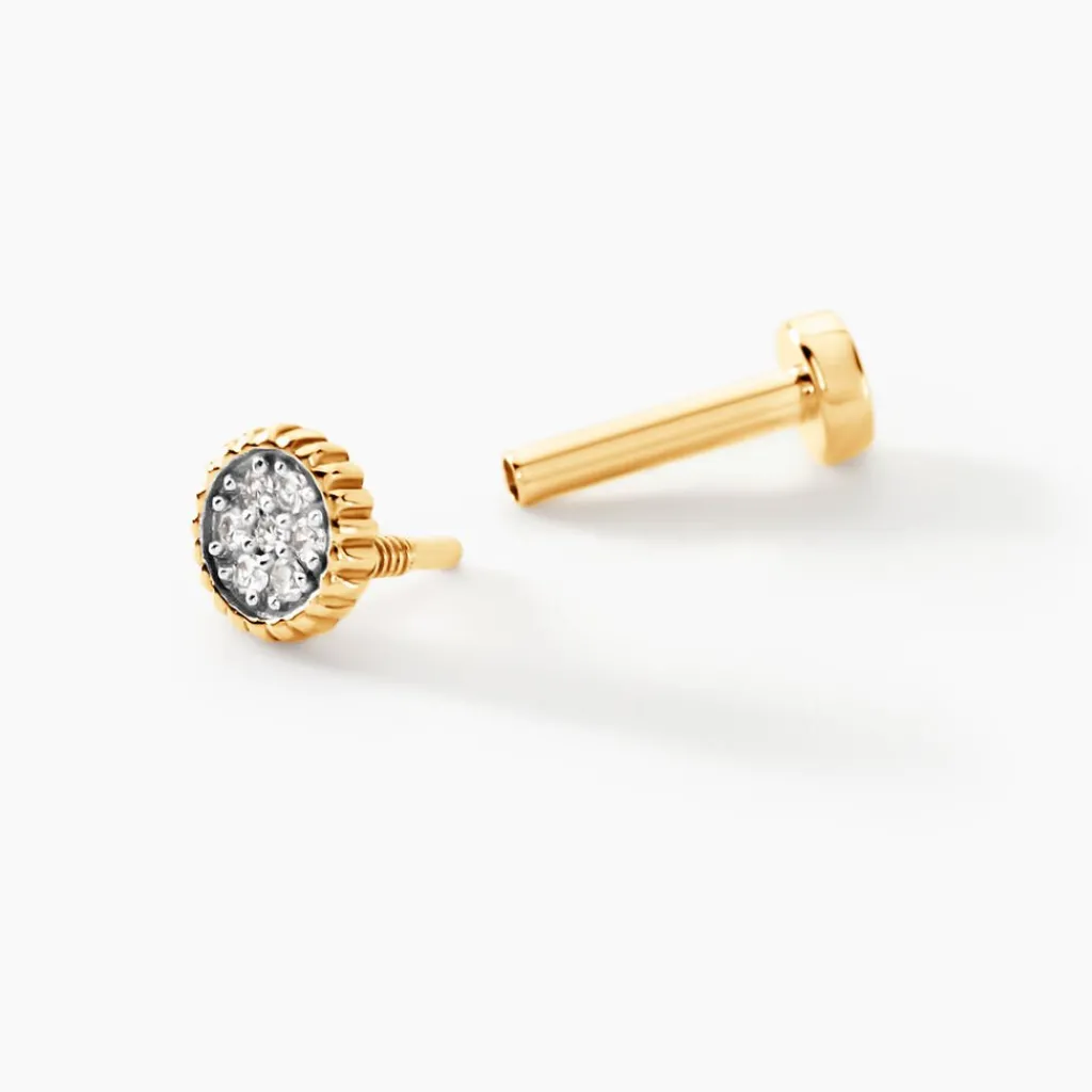 Histoire d'Or Piercing Grania Or Jaune Diamant Discount