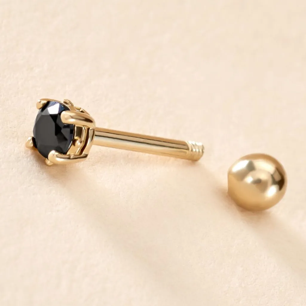 Histoire d'Or Piercing Joanina Or Jaune Oxyde De Zirconium or jaune oxyde noir Clearance