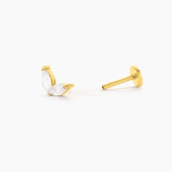 Histoire d'Or Piercing Judie Acier Jaune Oxyde De Zirconium Sale