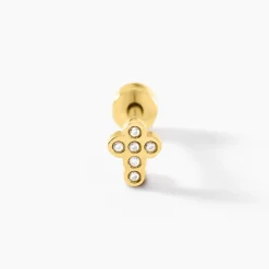 Histoire d'Or Piercing Maanta De Zirconium acier jaune oxyde Outlet