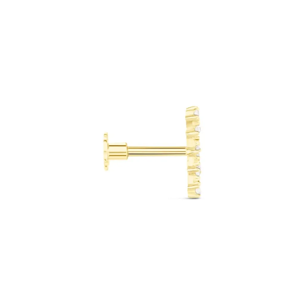 Histoire d'Or Piercing Mave Or Jaune Oxyde De Zirconium Best