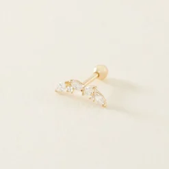 Histoire d'Or Piercing Nina Or Jaune Oxyde De Zirconium New