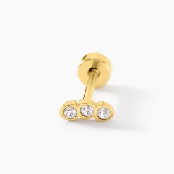 Histoire d'Or Piercing Pirias De Zirconium acier jaune oxyde Hot