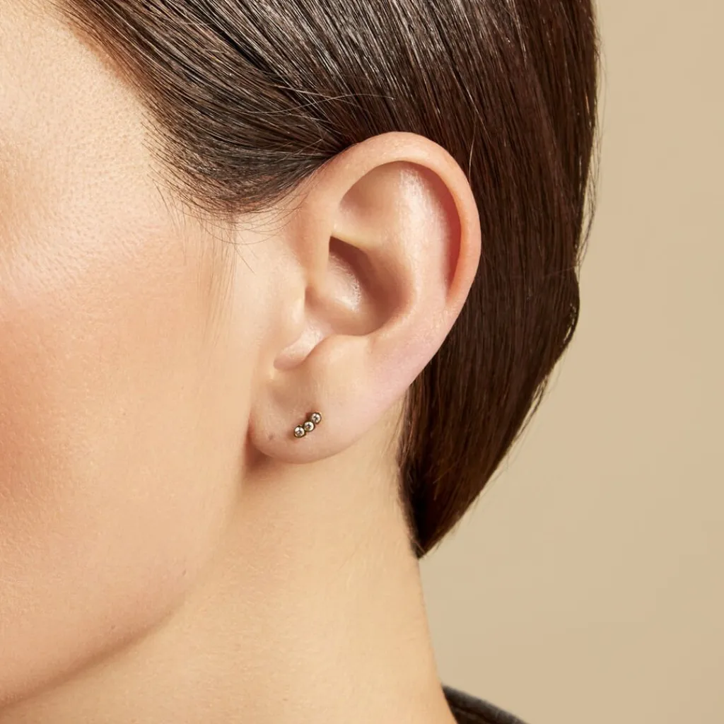 Histoire d'Or Piercing Pirias De Zirconium acier jaune oxyde Hot