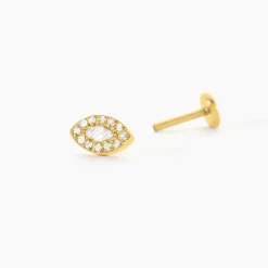 Histoire d'Or Piercing Zilia Acier Jaune Oxyde De Zirconium Clearance